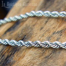 Laden Sie das Bild in den Galerie-Viewer, Chaîne acier inoxydable maille corde torsade corde  courte homme et femme. Chaîne pendentif  collier en acier solide sans allergies ne rouille pas Toulouse