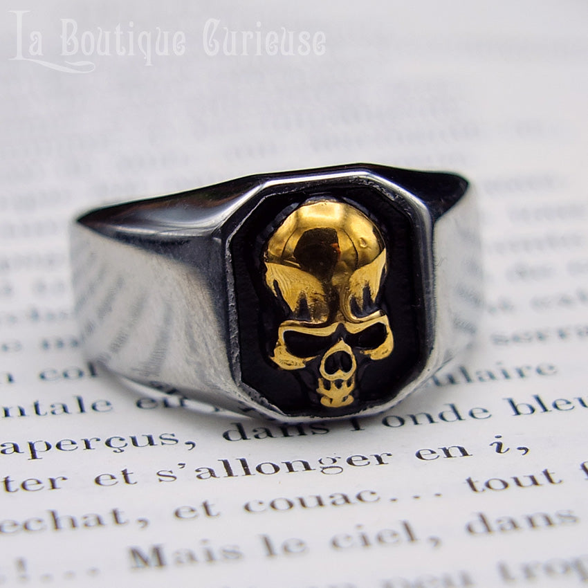 Bague Homme Chevaliere Gothique Achat Bague Homme Acier Chevalière