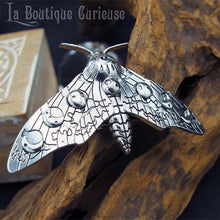 Charger l'image dans la galerie, Barrette papillon de nuit Hypnos