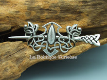 Load image into Gallery viewer, Metal Celtic pattern hair clip
