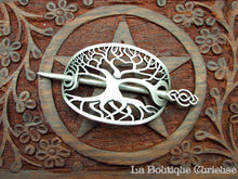 Load image into Gallery viewer, Metal Yggdrasil tree barrette