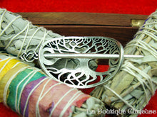 Load image into Gallery viewer, Metal Yggdrasil tree barrette