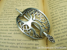 Load image into Gallery viewer, Metal Yggdrasil tree barrette