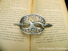 Load image into Gallery viewer, Metal Yggdrasil tree barrette