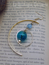 Load image into Gallery viewer, Boucles d'oreilles Comète asymétriques verre soufflé