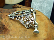 Load image into Gallery viewer, Barrette métal libellule style art nouveau