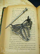 Load image into Gallery viewer, Barrette métal libellule style art nouveau