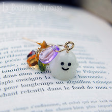 Load image into Gallery viewer, Boucles d&#39;oreilles pendantes gothiques mignonnes pour Halloween fantôme et citrouille déguisement femme Toulouse France