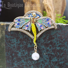 Laden Sie das Bild in den Galerie-Viewer, broche retro fée style art nouveau