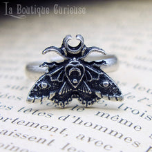Load image into Gallery viewer, Bague ajustable papillon Ouija