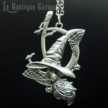 Load image into Gallery viewer, Pendentif + chaîne chapeau de sorcière