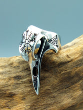 Load image into Gallery viewer, Raven Vegvisir Ring