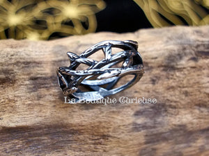 Ring Crown of thorns in steel