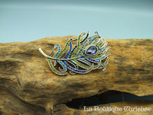 Load image into Gallery viewer, peacock brooch