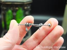Load image into Gallery viewer, Industrial snake piercing 1.2 mm