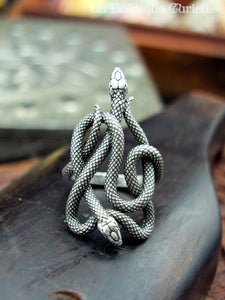 Intertwined Serpents Ring