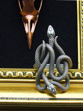Charger l&#39;image dans la galerie, Bague ajustable Serpents entrelacés