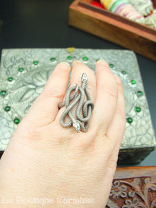Intertwined Serpents Ring