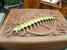 Load image into Gallery viewer, Brass centipede figurine