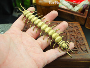 Brass centipede figurine