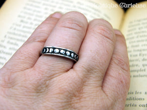 Ring Hecate phases of the moon steel