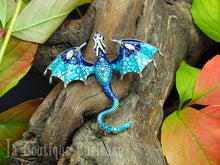 Load image into Gallery viewer, Broche dragon - plusieurs couleurs