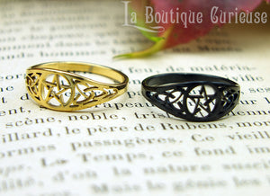 Celtic pentacle ring