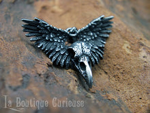 Charger l&#39;image dans la galerie, Pendentif Esprit du corbeau acier