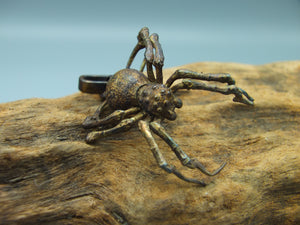 Large bronze spider pendant