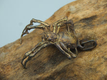 Load image into Gallery viewer, Large bronze spider pendant