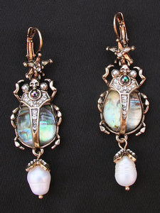 Victoria scarab earrings